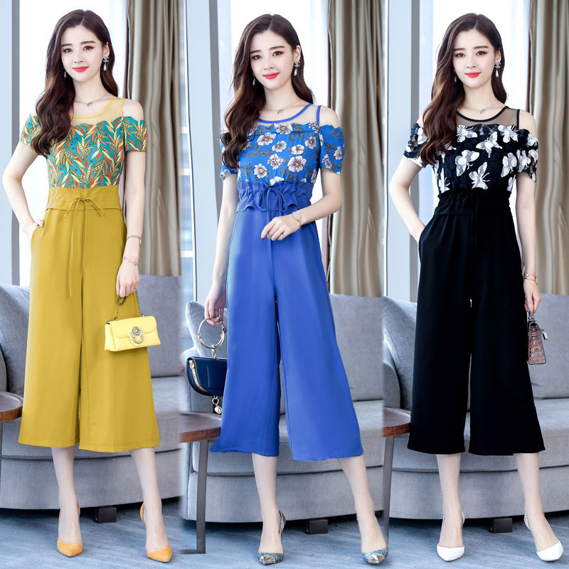 刚上架就卖疯的阔腿裤套装，比裙子方便，比短裤优雅，超美嫩