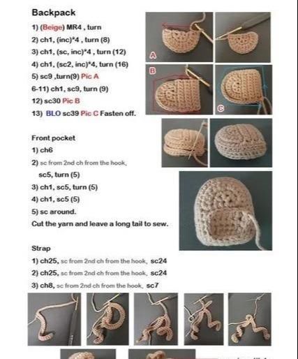  『图解』编织迷你小物，娃娃的装扮就要一套的！DIY手工编织附图解
