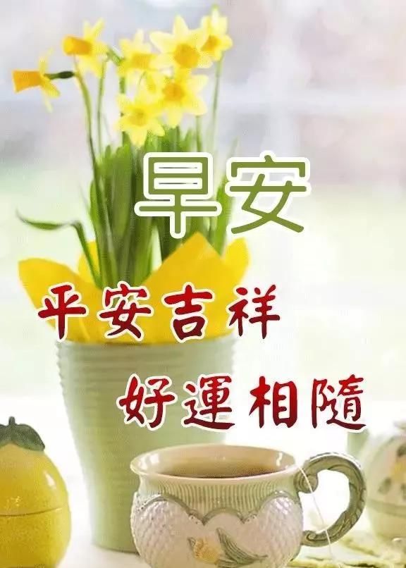  『快乐』微信最棒早安问候祝福语图片，最新早晨好问候祝福语短信