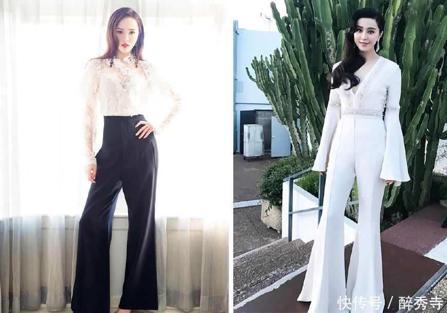 86斤唐嫣和112斤的范冰冰，同穿高腰裤，才发现女人微胖也很好看