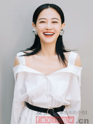 《延禧攻略》高冷高贵妃 戏外谭卓现代发型更显女神气质