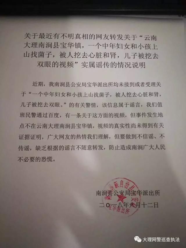 辟谣!网传大理南涧一妇女带小孩上山遭遇不测系谣言