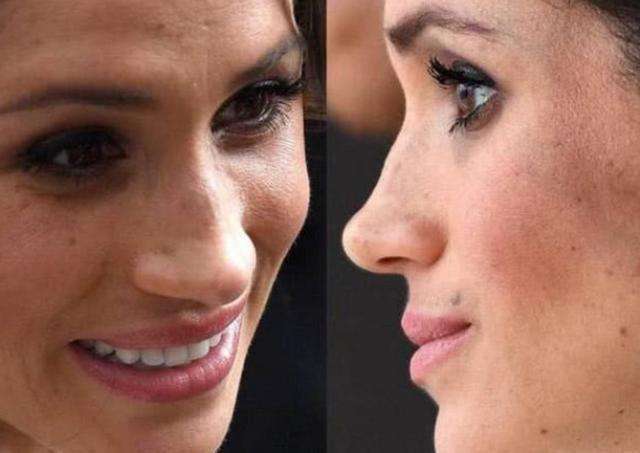 英国女王与凯特、梅根王妃的脸部高清对比照, 差距不是一般的大!