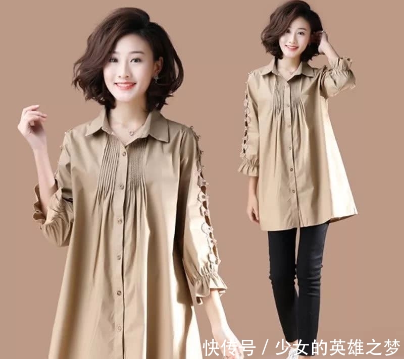 「XL」老婆130斤,但贼会打扮!开春就穿这5XL大码装,瘦美到开挂