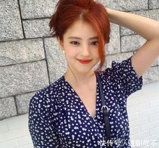  女生■韩素希发色成女生指定范本！其中脏橘色，黑发色最好看