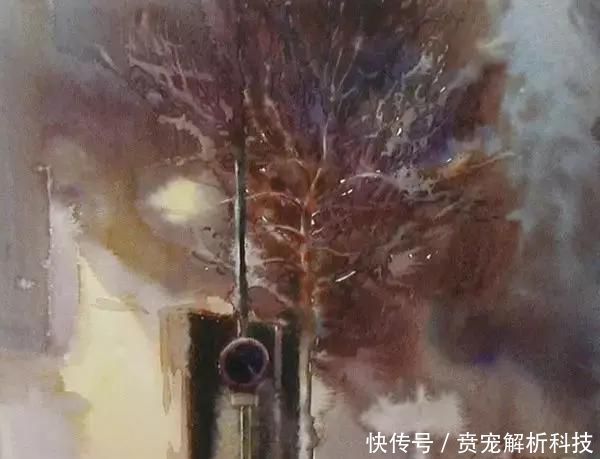 『画家』法国画家的灰调水彩画,太有质感啦