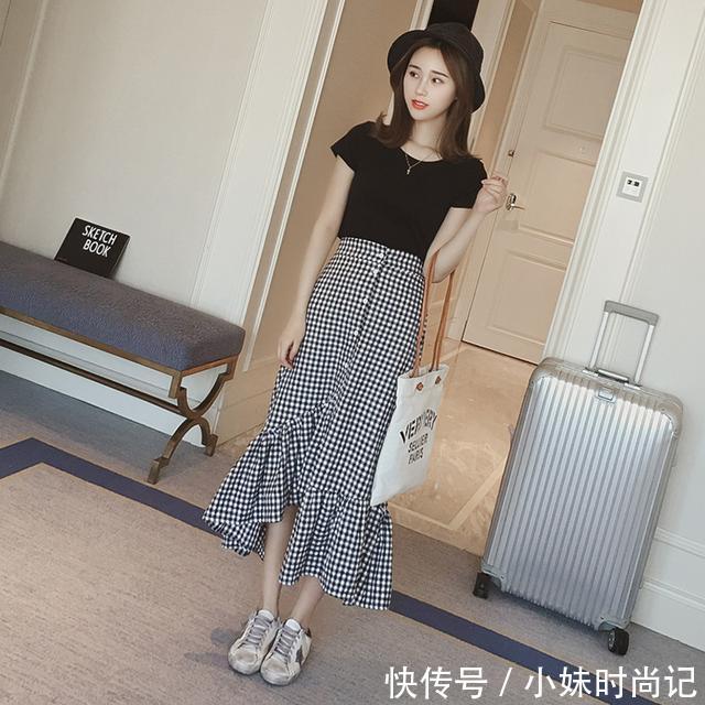半身裙@春天独宠气质半身裙,百搭出不同花样的魅力造型