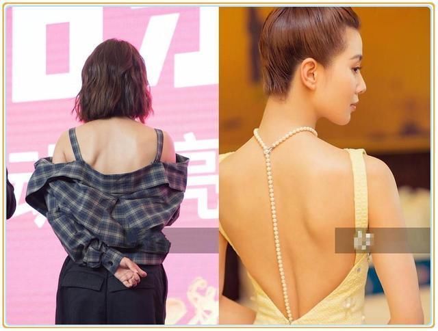 当蔡依林和刘诗诗同穿露背装,网友:终于见识真正蝴蝶背长啥样了