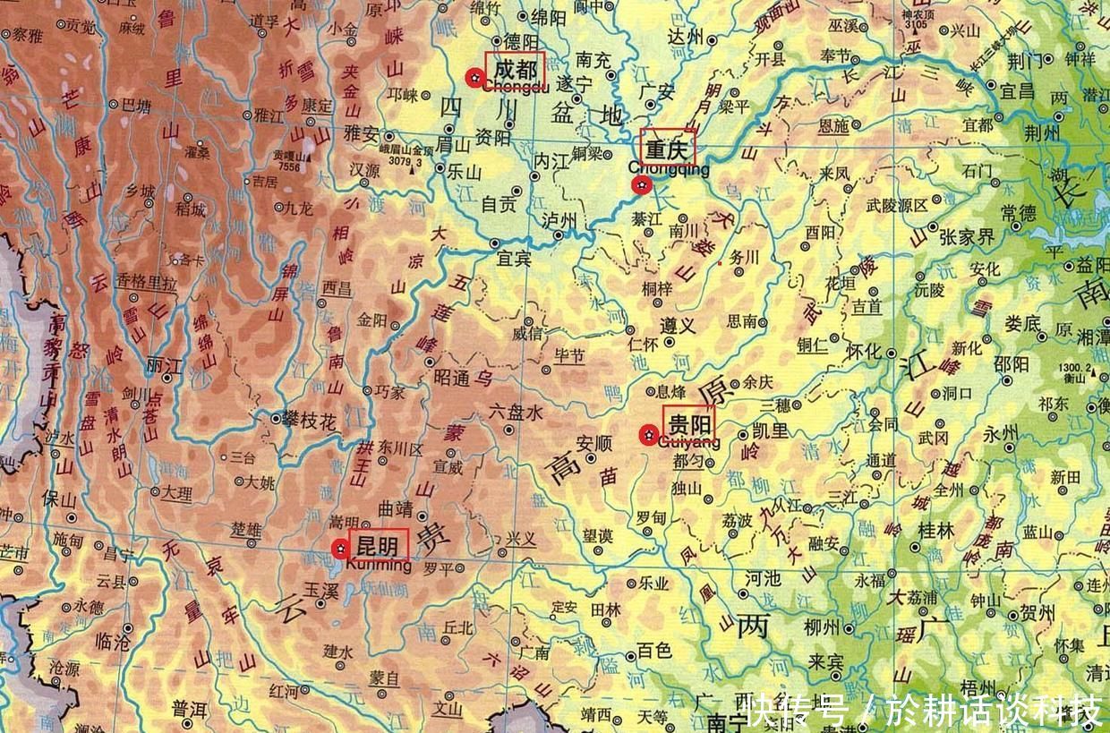  「潜质」成都、重庆、昆明和贵阳，哪个城市的地理区位更具有枢