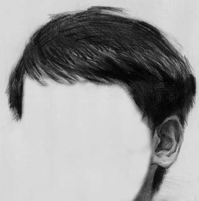 素描头像中头发的处理技巧
