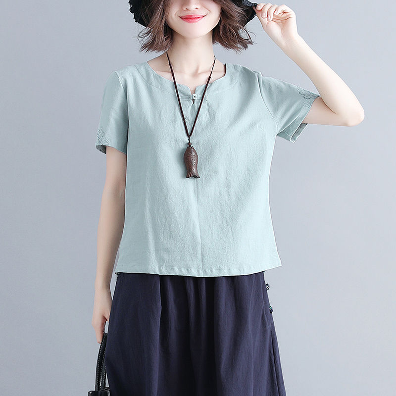 三伏天少穿真丝,试试这样的棉麻装,一件比一件洋气,款款经典