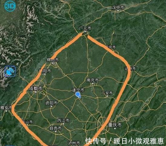  「川渝」成都重庆建设环四川盆地高速四川一地级市将成川渝中心