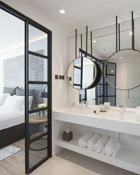  大气@双台盆的洗手台，可真显大气呀，让人羡慕得不要不要的