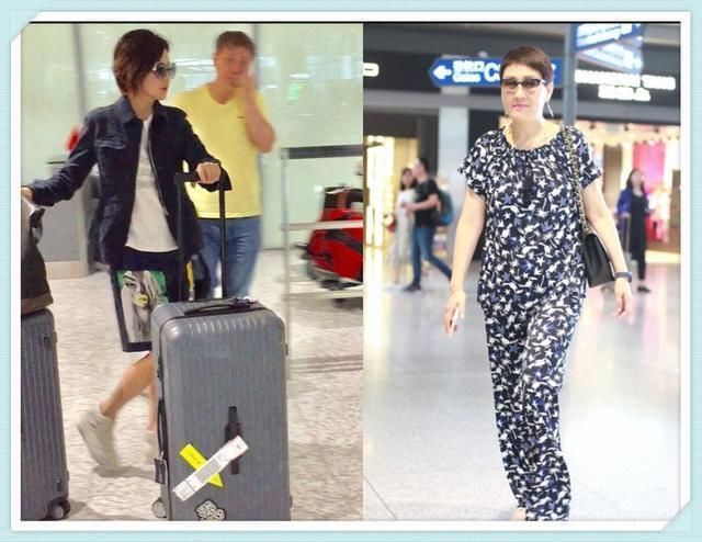 看了55岁关之琳的机场秀，再看看张凯丽，网友：真不相信她俩同岁