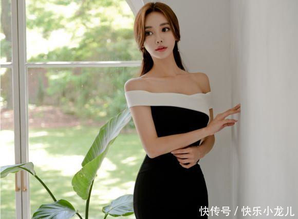 『美女』街拍:个性潮流的紧身裙美女,腿部显得更加修长