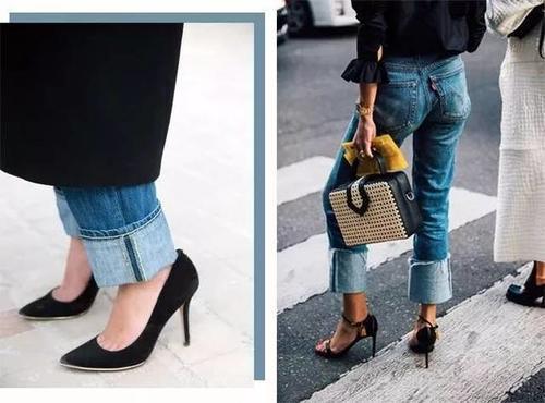 还在穿紧身裤？今年翻边牛仔裤才最火！