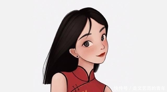  艾莎@迪士尼公主穿上旗袍，艾莎公主气质超帅，但我觉得最美的还是木兰
