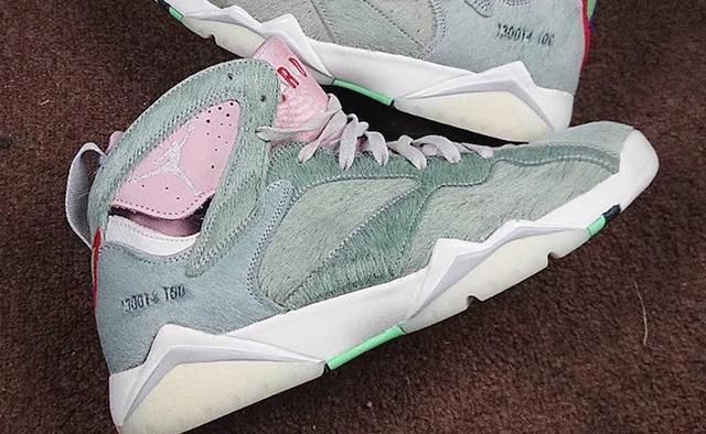  实物图：AJ7“兔八哥 2.0”实物图终于来了！网友：我的钱包要忍不住了