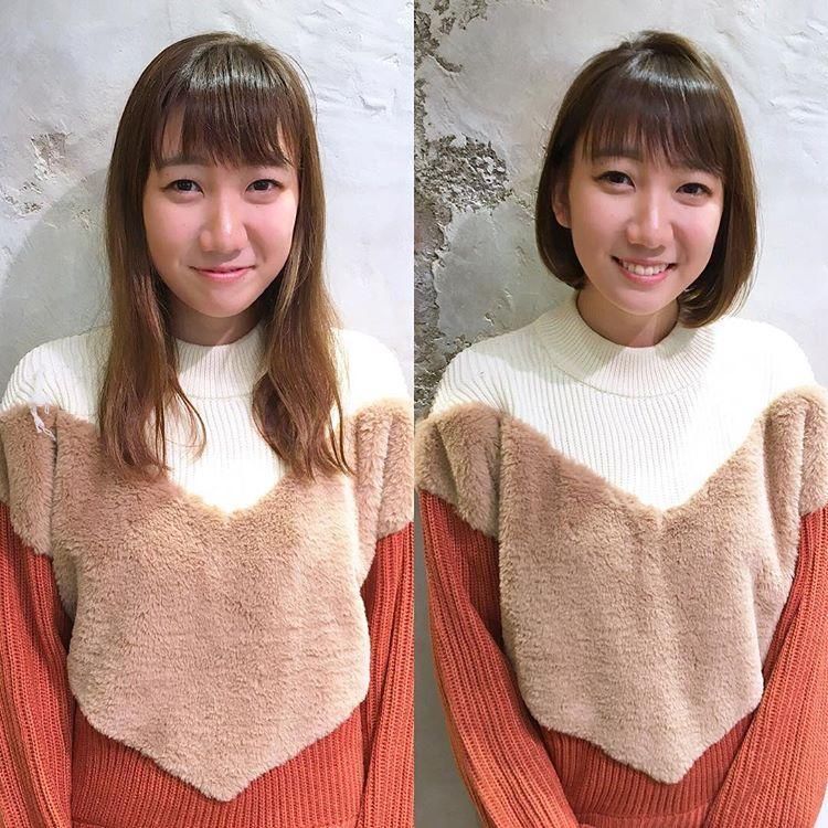 对比了才知道，短发能让你的脸型马上变小