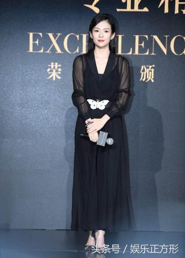 39岁章子怡一身透视薄纱长裙出席活动 惊艳十足！网友：真美