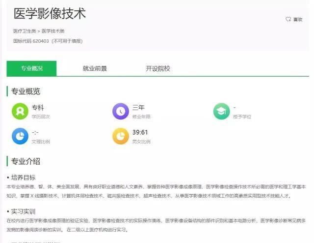 院校:上高职院校就要挑个好专业,医学技术类专业介绍和院校推荐