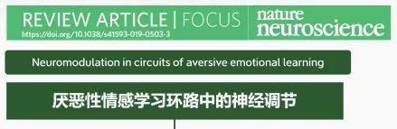  [情绪]重磅综述：厌恶性情绪学习环路中的神经调节【思维导图解析】