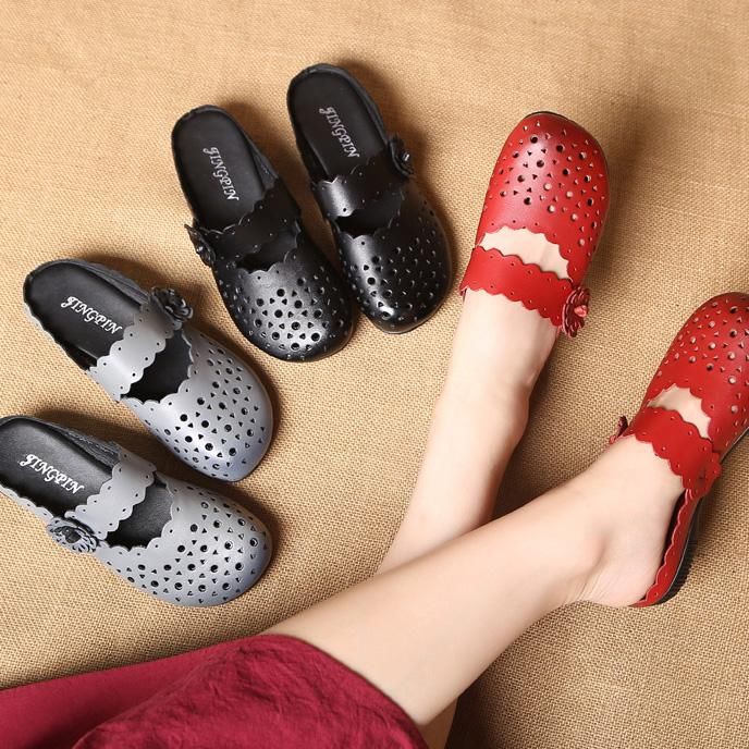 这款一眼就看中，优雅中跟浅口妈妈鞋，舒适透气，养脚爱妈妈