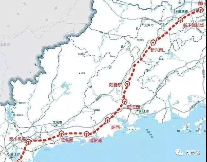 高州、信宜、化州高铁梦再次成空，广湛高铁走向已定！
