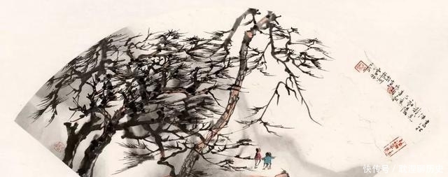 【中国画】「津门网」他的彩墨山水,颇得中国画似与不似的妙蒂