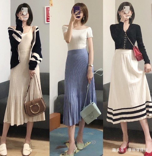  #时髦#春季想要时髦+温柔，裙子必不可少，你喜欢的它都有