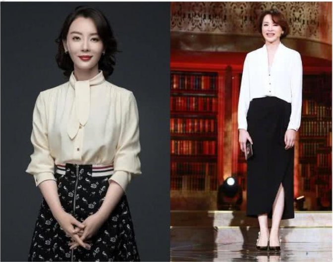 当41岁陈数同台44岁董卿，网友:终于见识到真正的气质脸长啥样了