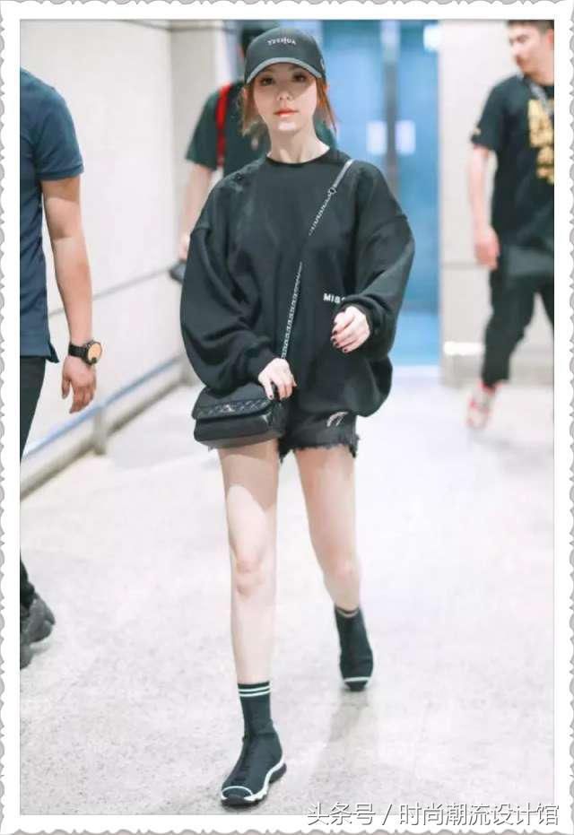 157cm邓紫棋和159cm鞠婧祎同穿短裤，网友：差距不仅仅是2cm