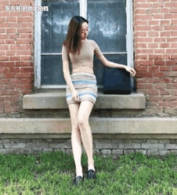 街拍：图3姿势妖艳，图5背带脱落，图8露背小姐姐娶到就是幸福