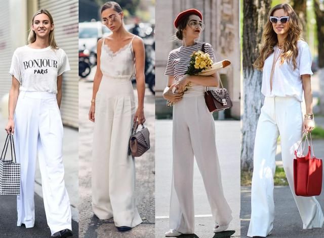 这三条阔腿裤我可以穿整个夏天,36套搭配示范,通勤出街两不误