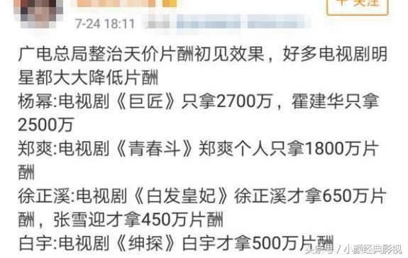 范冰冰事件发酵，超70部影视剧延档，明星个人工作室需补缴巨款