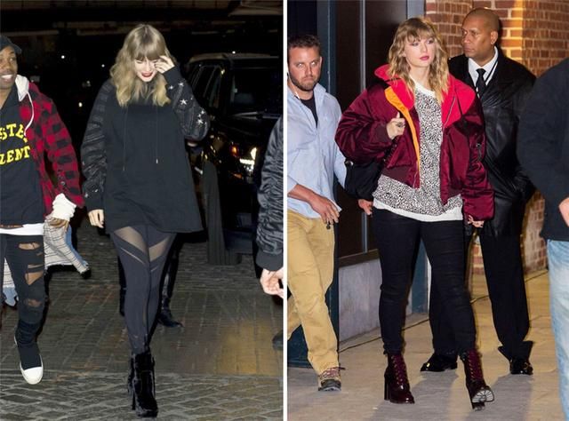 霉霉摆脱幸福胖瘦身成功，印花连衣裙搭配过膝长靴任性出街