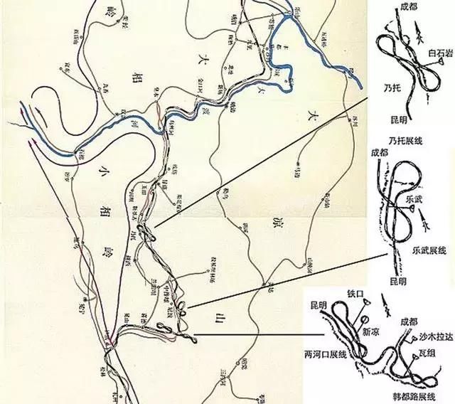  云中|铁路版盘山公路：成昆铁路展线奇景，翻山越岭云中走！