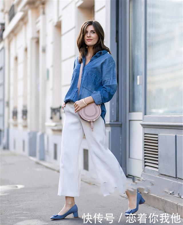  『阔腿裤』小白鞋已经失宠了！今年春天流行“奶奶鞋”，时髦舒适，还特高级