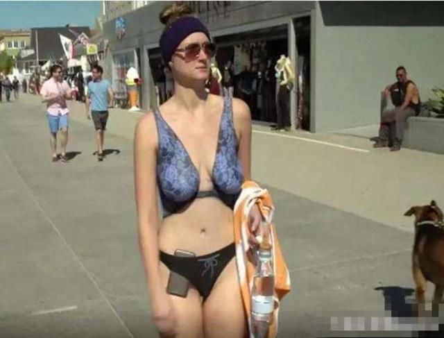 大街上，如果您发现有美女穿了这样的“衣服”, 您作何感想?