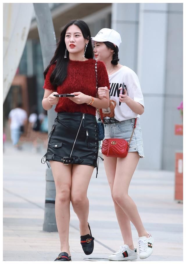 街拍：图1活力十足，图4身材丰满，图6优雅高贵有气质