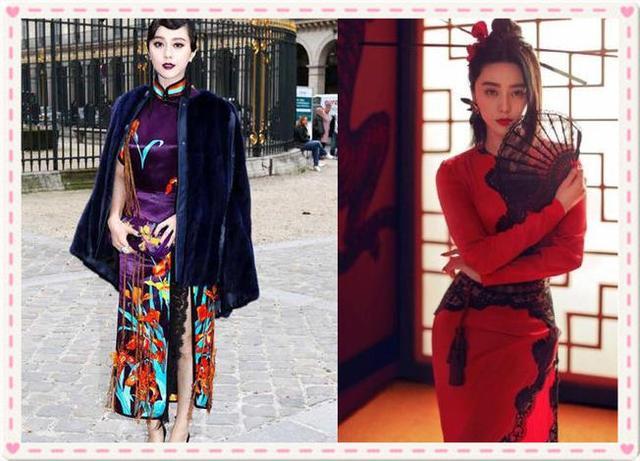 范冰冰穿的旗袍算什么，刘涛这袭天蓝色开叉旗袍才叫一个惊艳！