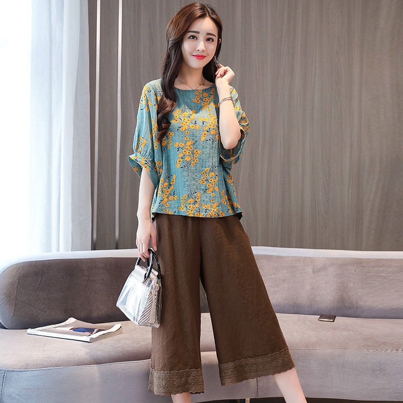 棉麻套装有多美，看了才知道!件件都是秋季爆款，洋气又好穿