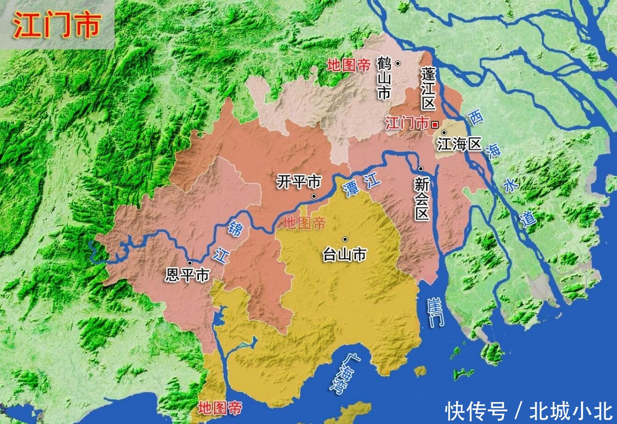  #地形图#22张地形图，快速了解广东省各地级市