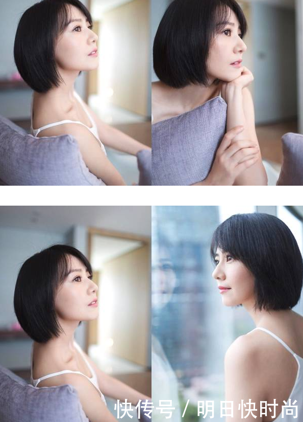 都说短发会显老，但是高圆圆的短发瞬间年轻了20岁