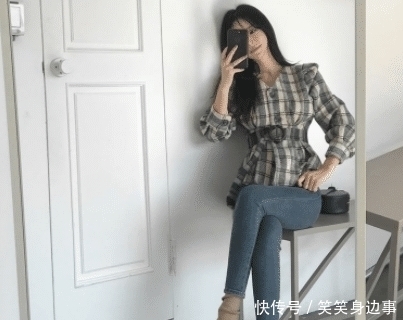 「气质」年轻自信的牛仔裤打扮,美女动感有魅力!