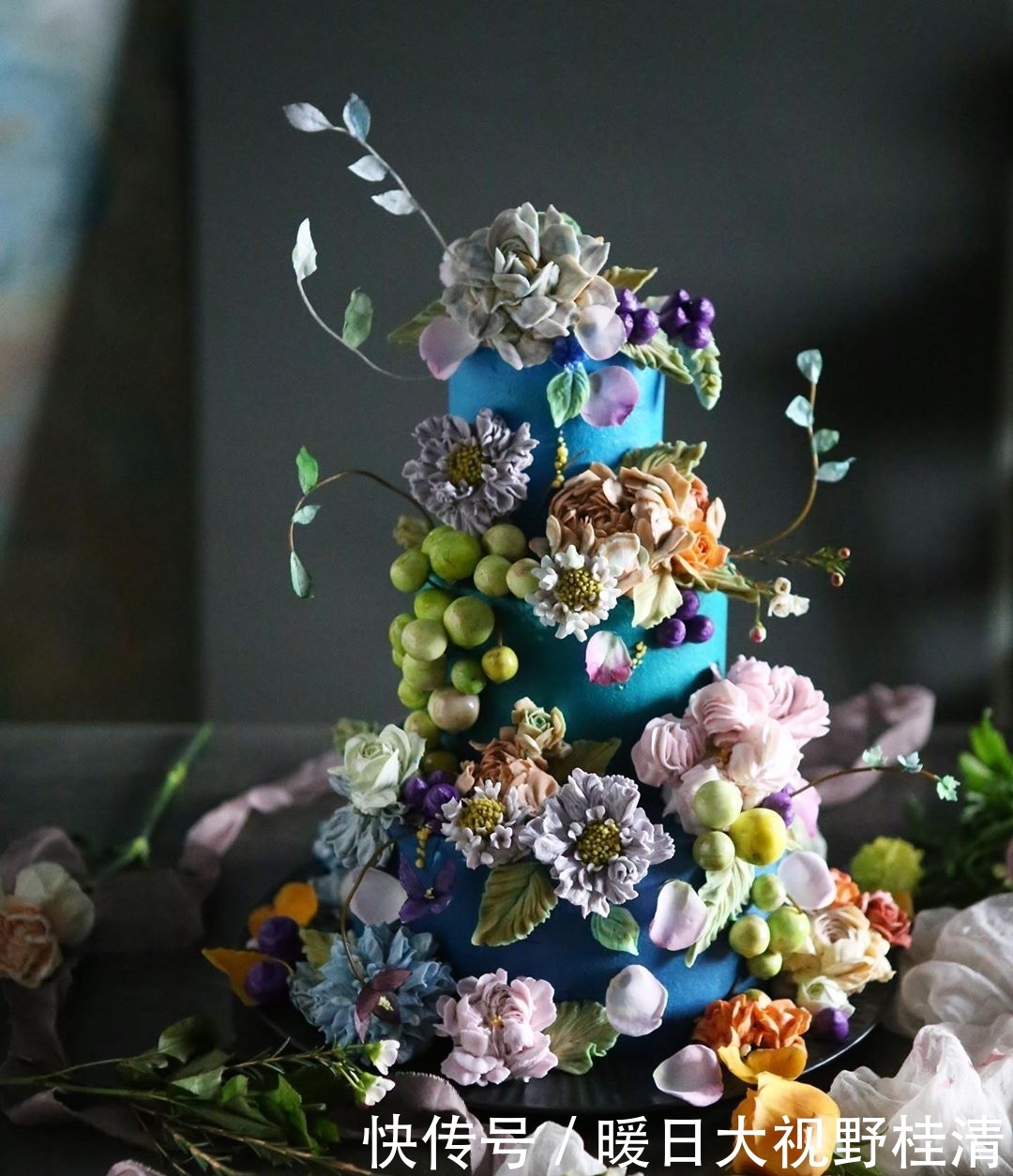 制作■她做的鲜花蛋糕太撩人,看完后全世界都惊艳了!