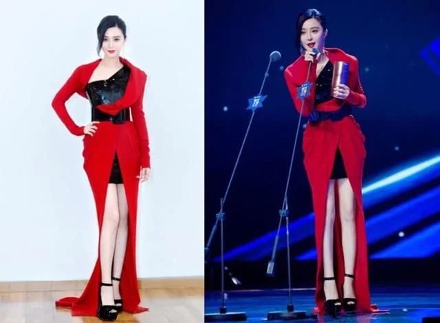 杨颖的恨天高,范冰冰赵丽颖的松糕鞋,都不如杨幂的一条杠美