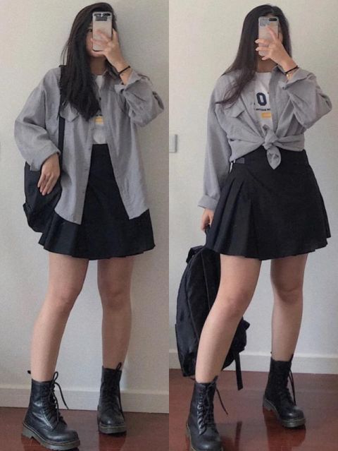  「百褶短裙」微胖妹纸的短裙LOOK，美丽满分