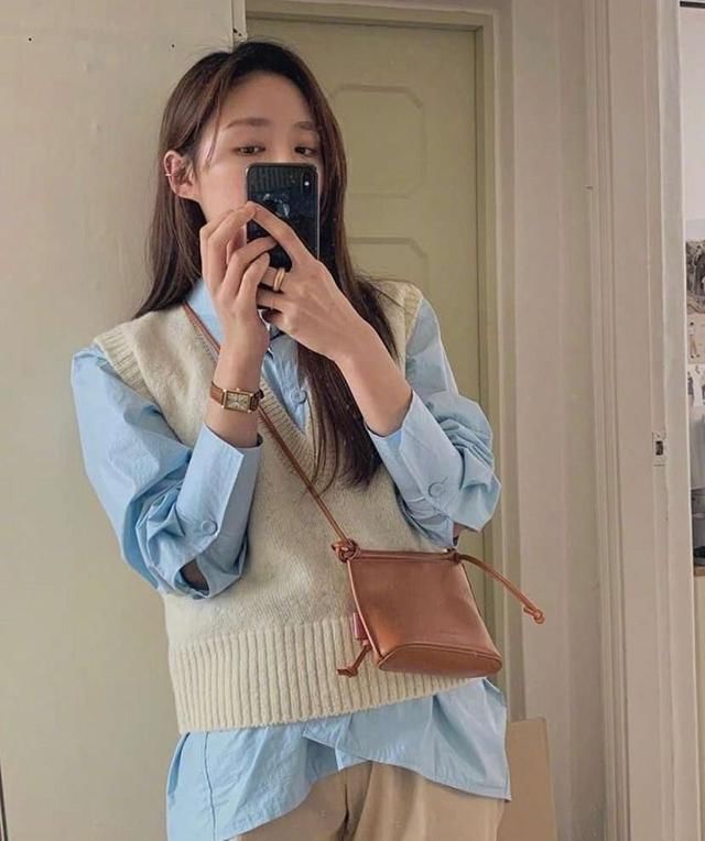  『蓝色』女生可甜可盐穿搭，合理利用衣橱单品，每天一套不重样！