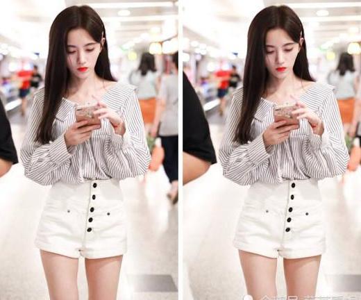 鞠婧祎的短裤很短？那你是没见过娜扎的，自行找亮点！